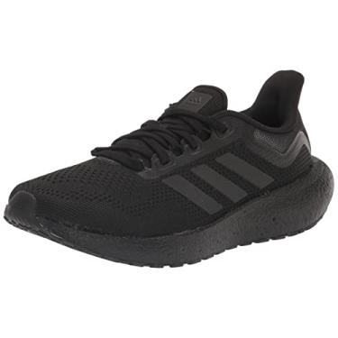 Imagem de adidas Tênis de corrida unissex Pureboost 22 adulto, Preto/Preto/Branco, 41 BR