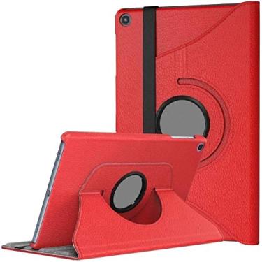 Imagem de Capa Giratória Tablet Samsung A7 T500 T505 10.4" Vermelha
