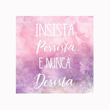 Imagem de Placa Decorativa Insista Kapos Multicolorido 25X25cm