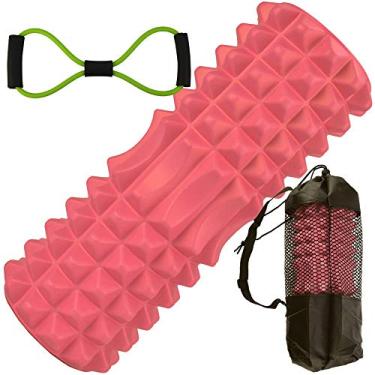 Imagem de Rolo De Liberação Miofascial Massageador Yoga Rosa CBRN15696