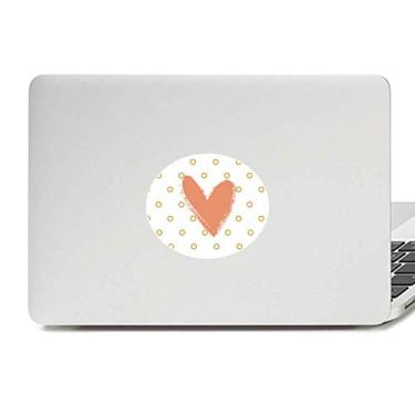Imagem de Adesivo em forma de coração abstrata arte vinil emblema gráfico laptop adesivo adesivo notebook