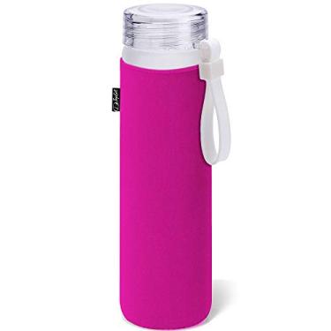 Imagem de Garrafa de Vidro 470 ml Frost Premium TopGet Rosa