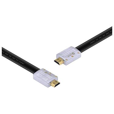Imagem de CABO HDMI 2.0 4K ULTRA HD 3D CONEXÃO ETHERNET FLAT COM CONECTOR DESMONTÁVEL 10m - H20FL-10, Vinik, 29247, Preto