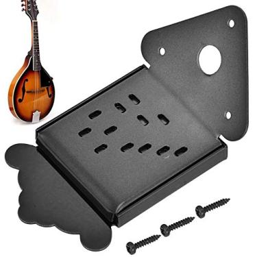 Imagem de Mandolim, placa de cabo durável para bandolim, requintada (QB09 preto sem flor)