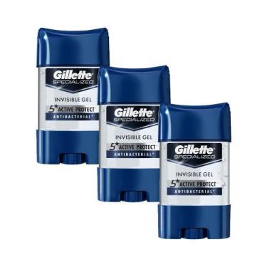 Imagem de Kit 3 Desodorantes Antitranspirante Gillette Specialized Antibacterial