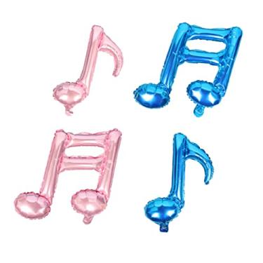 Imagem de Gadpiparty 4 Pcs Balões De Folha De Alumínio De Aniversário Decorações De Casamento Balões De Instrumentos Musicais Balões De Decoração Balões De Hélio Balões De Aniversário Modelagem Adesivo