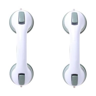 Imagem de Alça Barra de Apoio Com Ventosa Corrimão 2 Unidades Acessibilidade Banheiro Portas Varandas