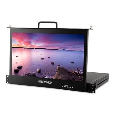 Imagem de FEELWORLD Monitor de montagem em rack de 17,3 polegadas 1RU para câmera HDMI monitor de vídeo Full HD 1920x1080 monitor LCD de transmissão SC173-HD-56