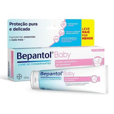 Imagem de Creme Para Prevenção De Assaduras Bepantol Baby Com 120G - Bayer