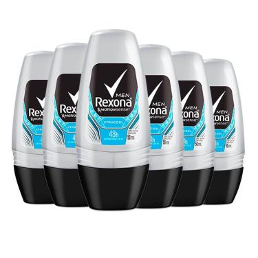 Imagem de Kit Desodorante Roll On Rexona Xtracool 50ml - 6 Unidades