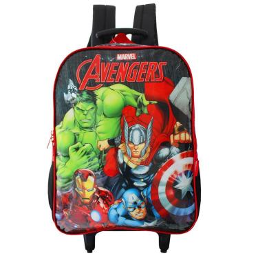 Imagem de Mochila Escolar De Rodinhas Marvel Comics Os Vingadores