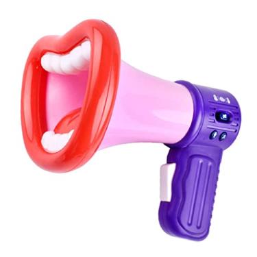 Imagem de Fancyes Microfone de Gravação de Trompete de Brinquedo Trocador para Crianças Presentes Engraçados, Vermelho