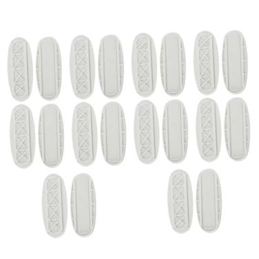 Imagem de 10 Pcs Suporte de soquete Suporte de tomada adesivo Fixador de parede Suporte de parede sem furos Suporte de parede sem parafusos cabo Placa de energia protetor abdômen branco