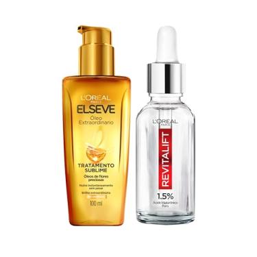 Imagem de ELSEVE Kit Elseve Óleo Extraordinário + Sérum Revitalift Hialurônico L'Oréal Paris