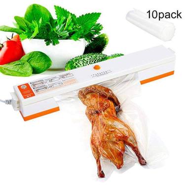 Imagem de Máquina de selagem a vácuo seladora térmica para alimentos de carne de frutas Um