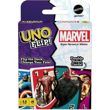 Imagem de Jogo de Cartas UNO FLIP Marvel - 112 cartas