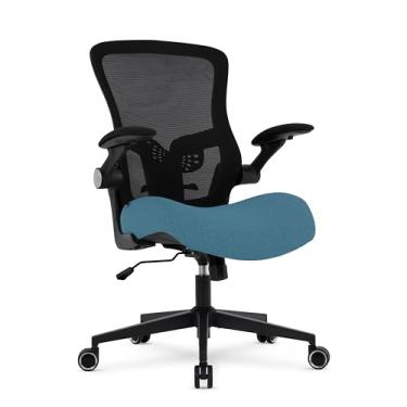 Imagem de Cadeira Escritório Ergonomica e Confortável DT3 Vita Super com revestimento Mesh Vintex-Y+Tecido Max2Weave,braço retrátil até 90º+rotação (Blue)