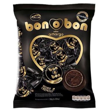 Imagem de Bombom Chocolate Amargo Bonobon Arcor C/ 50U 750G