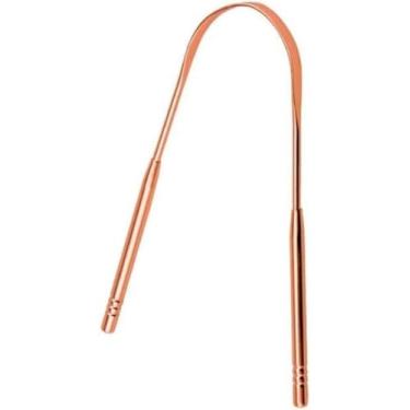 Imagem de Raspador de Língua de Cobre SYANG - Higienizador Bucal Eficiente, Remove Bactérias e Mau Hálito, Cuidado Oral Completo