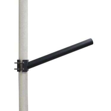 Imagem de Kit 2 Suporte Braço Taschibra Para Luminária Poste 45cm Preto Taschibra