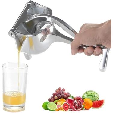 Imagem de Espremedor manual de frutas, extrator de suco portátil de liga de alumínio resistente, espremedor de suco de frutas, espremedor de suco de frutas, aço inoxidável, espremedor manual para suco de laranj