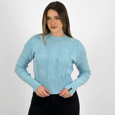 Imagem de Blusa de Lã Carmene Curta Gola Alta Feminina-Feminino