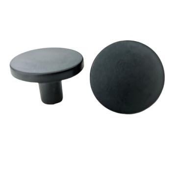 Imagem de Puxadores de armário de liga de zinco sólido, puxadores de armário, banheiro, cozinha, corredor, roupas, ganchos de parede, botões de móveis, preto, um