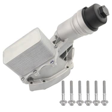 Imagem de Conjunto de filtro de refrigerador de óleo de alumínio compatível com BMW 340i 440i 540i 640i 740i M240i X3 X4 para substituição de motor turbo a gás 3.0L 11428583895