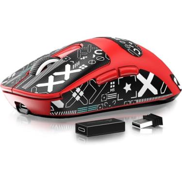 Imagem de MANBASNAKE Mouse Attack Shark X3 Pro 4K/8K Hz, mouse para jogos Superlight BT/2.4G sem fio/com fio, sensor de jogos PixArt PAW3395, 26000 DPI, Griptape, botões programáveis para Win11/Xbox/PS/Mac