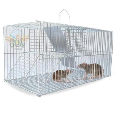 Imagem de Gaiola Ratoeira Armadilha Pegar Capturar Rato Pequeno Camundongo Soltura Lateral