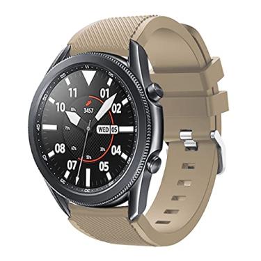 Imagem de Pulseiras para Samsung Gear S3 Frontier/Classic Watch Pulseira de silicone, pulseira de substituição esportiva de silicone para Samsung Gear S3 Frontier / S3 Classic (nogueira)
