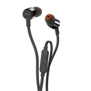Imagem de Fone de Ouvido JBL T210 Preto Original com Microfone Controle para Sma