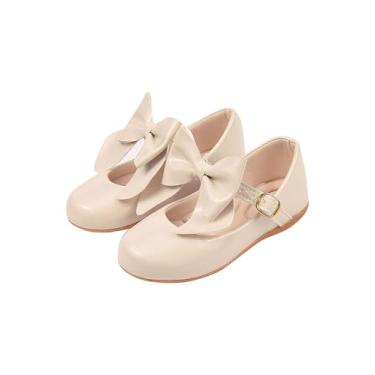 Imagem de Genérico, Sapatilha Infantil Menina B2A KIDS sapato social 2 EM 1 laço removível Cor:Off white;Tamanho:22