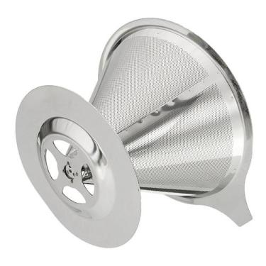 Imagem de Coador Para Cafe Inox 101 Filtro Reutilizável Pequeno Cuador - Bc Bora