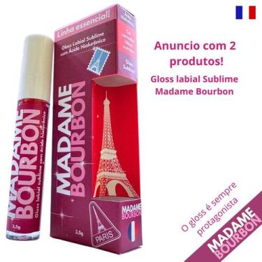 Imagem de Madame Bourbon: 2 Gloss Labiais Lábios Nutridos com Ácido Hialurônico 