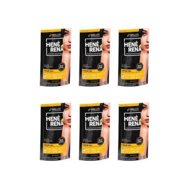 Imagem de Hene Rena 180G Preto Natural - Kit Com 6Un - Embelleze