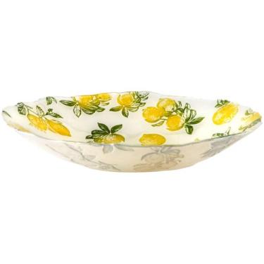 Imagem de Centro de Mesa de Vidro Redondo Nell Limão