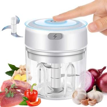 Imagem de Mini Moedor Elétrico Alho Cebola S Fio Processador Alimentos - Inboxmo