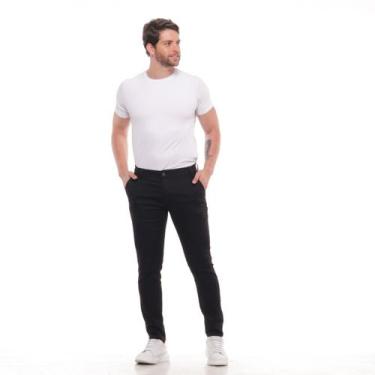 Imagem de Calça Masculina Bolso Embutido Calça Alfaiataria Masculina - Execuçaõ 