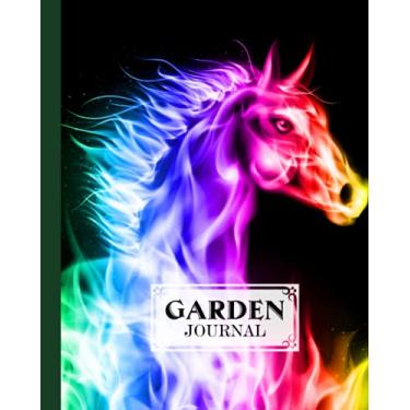 Imagem de Garden Journal: Horses Cover Garden Journal, A Place To Organize, Plan, Record, and Dream About Your Vegetable Garden, 120 Pages, Size 8" x 10" by Hasan Ahrens