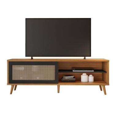 Imagem de Rack Bancada Arkansas Freijó com Preto - MoveisAqui - Notável