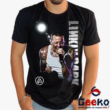 Imagem de Camiseta Linkin Park 100% Algodão Chester Bennington Rock Geeko, Preto