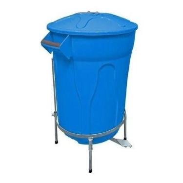 Imagem de Lixeira Com Pedal De Aço E Armação 60 Litros - JSN