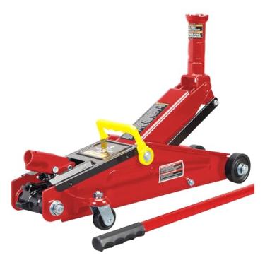 Imagem de Grande vermelho T83006 Torin Hydraulic Trolley Serviço/tomada de chão com sela extra (ajuste: SUVs e caminhões de altura estendida): 3 toneladas (6.000 lb) capacidade, vermelho