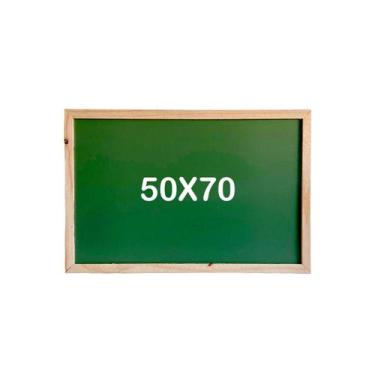 Imagem de Lousa Quadro Negro Escolar Clássico Verde 50X70 Giz Didático Sala De A