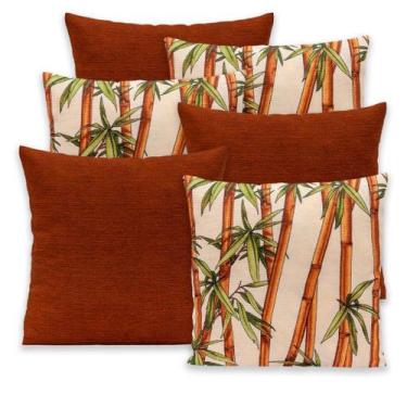 Imagem de Kit 6 Capas de Almofada Gorgurinho 40x40cm Lisas e Estampadas - Bem Me