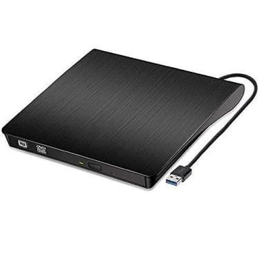 Imagem de Gravador de CD USB 3.0 Tipo-C Portátil CD +/-RW Drive DVD Player para gravador de ROM, Unidade de DVD Externa Compatível com Laptop Desktop PC