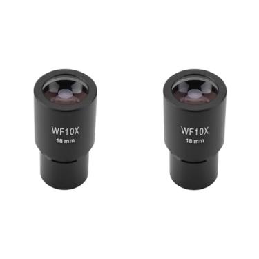 Imagem de Ocular de Campo Amplo 10x de 2 Pces para Microscópios Biológicos de 23.2mm, Cabe a Maioria Dos Microscópios Biológicos Compostos de Tamanho Comum