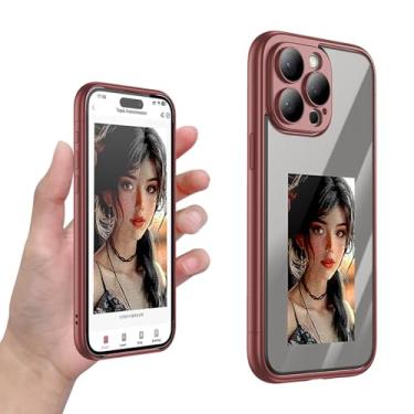 Imagem de Fourmor Capa de telefone inteligente com projeção de tela de tinta de quatro cores - suporta exibição de imagem 3,5, transferência NFC, imagens personalizadas DIY, 2 em 1, pode ser usada separadamente