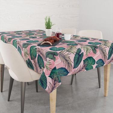 Imagem de Toalha De Mesa Retangular 6 Lugares Tecido Oxford Folhagens Diversas V